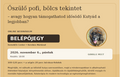 Belépőjegy 2026.11.06. Őszülő pofi, bölcs tekintet - avagy miképp támogathatod idősödő Kutyádat a legjobban?